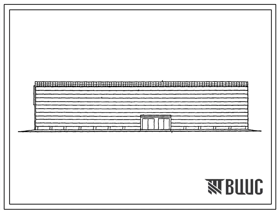 Типовой проект 705-1-215.88 Глубинный склад минеральных удобрений вместимостью 2000 т из деревянных клееных прямолинейных конструкций с мобильными средствами механизации. Размеры здания -18x63 м. Расчетная температура: -30°С. Стены и покрытие - асбестоцем