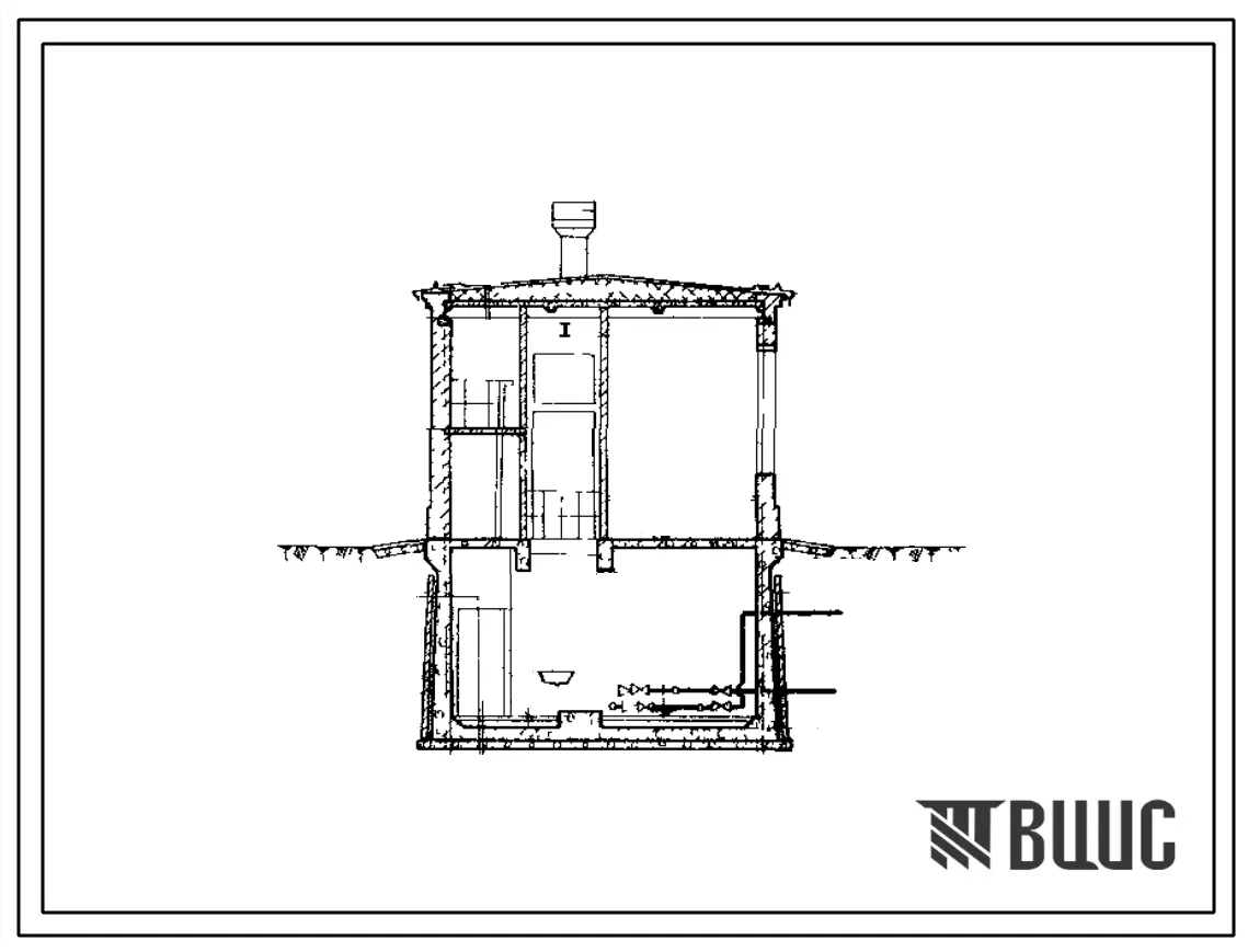 Типовой проект 902-2-14 Насосная станция при нефтеловушках с двумя центробежными насосами 5НКЭ-5/1 для перекачки нефтепродуктов