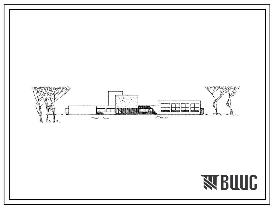 Типовой проект 224-1-141 Десятилетняя общеобразовательная школа на 20 классов (784 учащихся) с группами продленного дня.