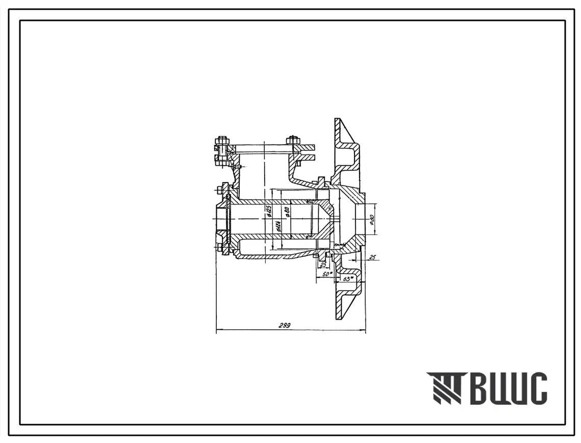 Проект Н6054 Горелка дутьевая унифицированная вихревая для низкокалорийных газов , среднефакельная , производительностью 0,4 Гкал/ч ГДУВ-0,4-Н2