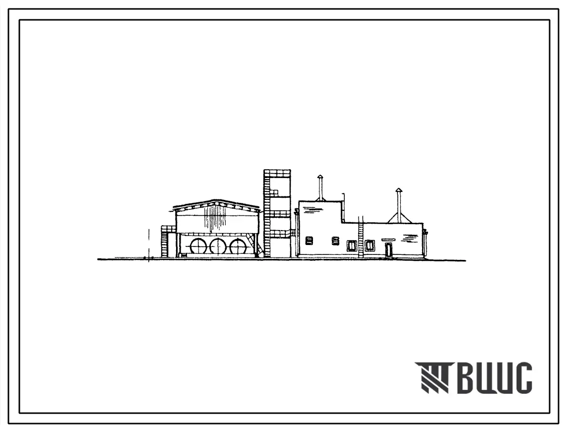 Типовой проект 705-4-74 Расходный склад жидкого хлора емкостью 96 тонн в открытом исполнении
