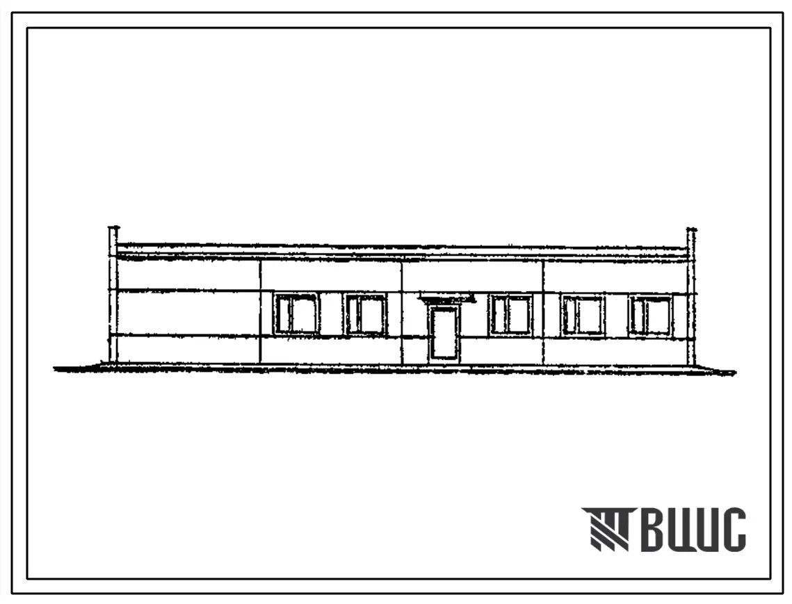 Типовой проект 503-2-52.94 Гараж на 4 легковые автомашины с пунктом технического обслуживания на 1 пост