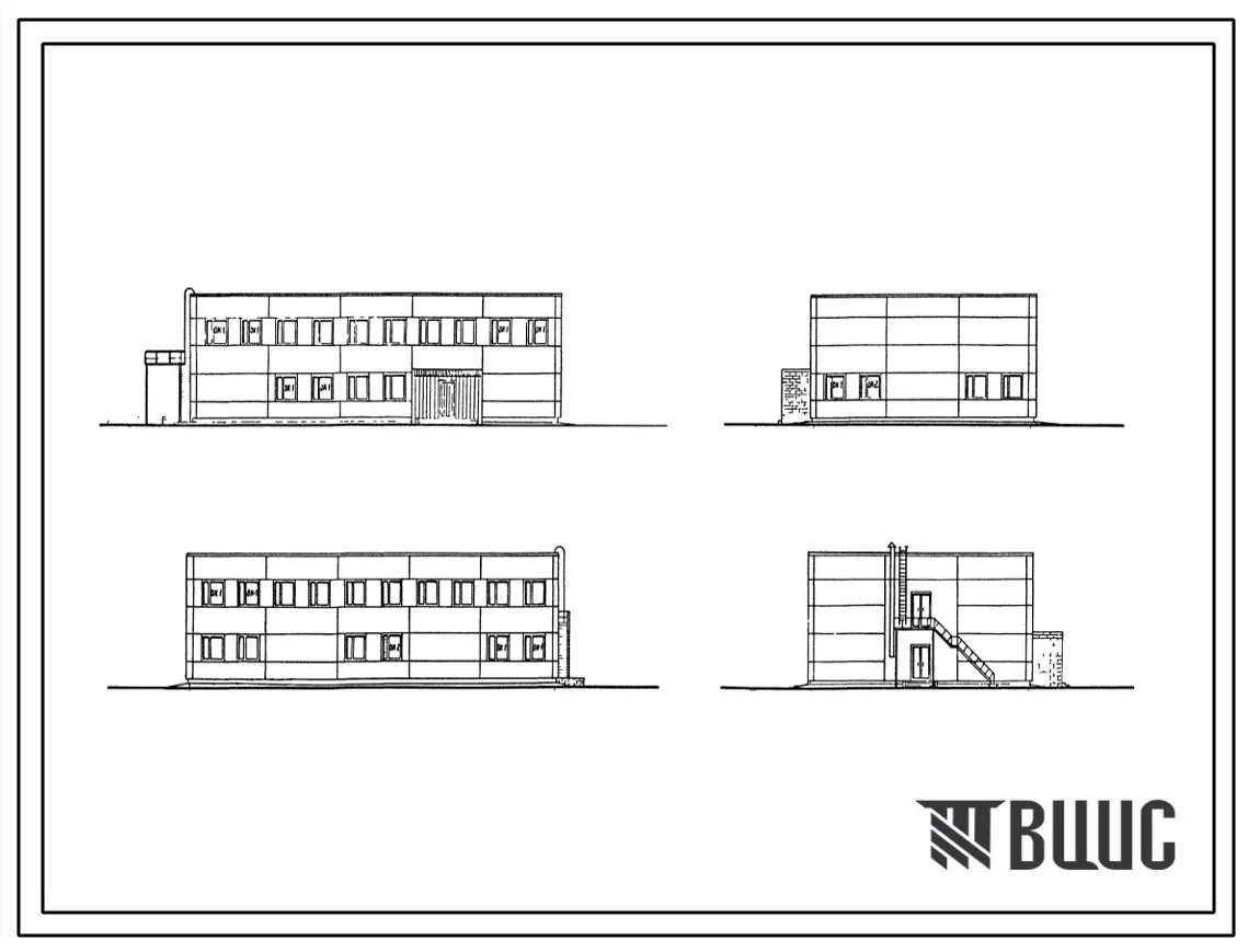 Типовой проект 407-3-427.86 Общеподстанционный пункт управления типа II из унифицированных конструкций. Тип V