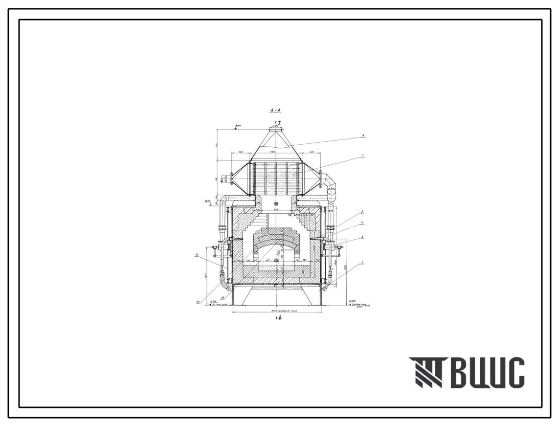 Проект 34353 Печь нагревательная камерная размерами пода 1,05х0,93м на газе