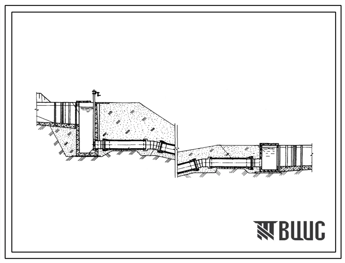 Типовой проект 820-2-023с.86 Дюкеры пропускной способностью от 2 до 20 м3/с с напором до 1,0+1,5 МПА