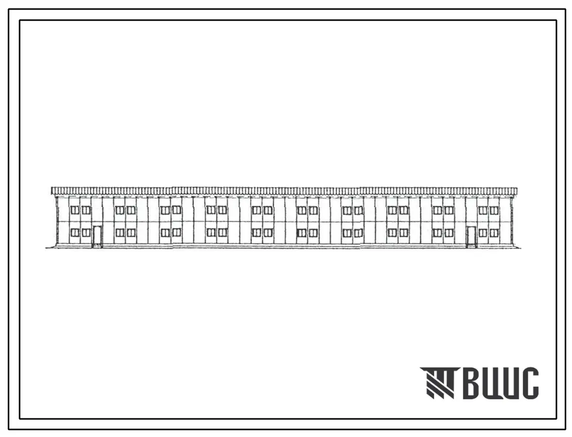Типовой проект 400-039.91 Унифицированные здания (модули) производственного назначения пролетом 6, 9, 12 и 15 м из ЛМК. Стены из панелей на деревянном каркасе с обшивками из асбестоцементных листов