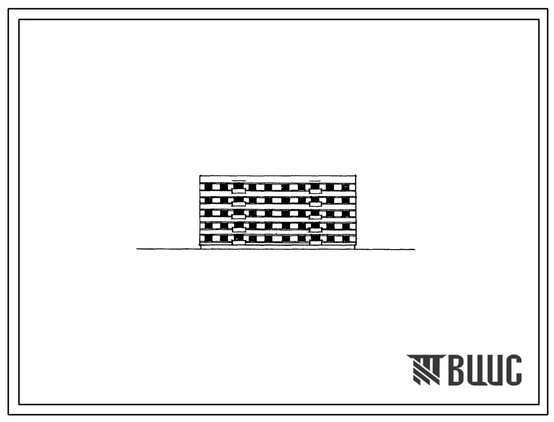 Типовой проект 70-010с Пятиэтажная двойная блок-секция рядовая на 20 квартир (двухкомнатных-10, пятикомнатных-10) для строительства в 3 строительно-климатической зоне, в районах с сейсмичностью 7 баллов.