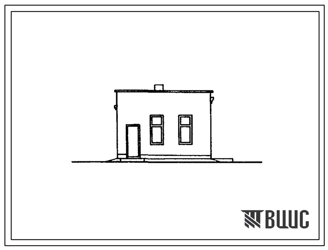 Типовой проект 807-93с Ветеринарно-санитарный пропускник для персонала карантинов свинооткормочных ферм. Для строительства в районах сейсмичностью 7 и 8 баллов Молдавской ССР