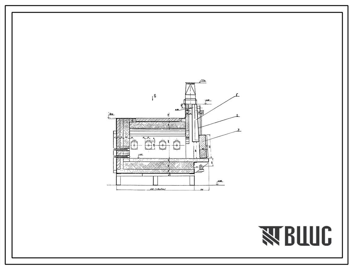 Проект 11488.05 Печь нагревательная камерная размерами пода 1,624х2,088 м на газе 