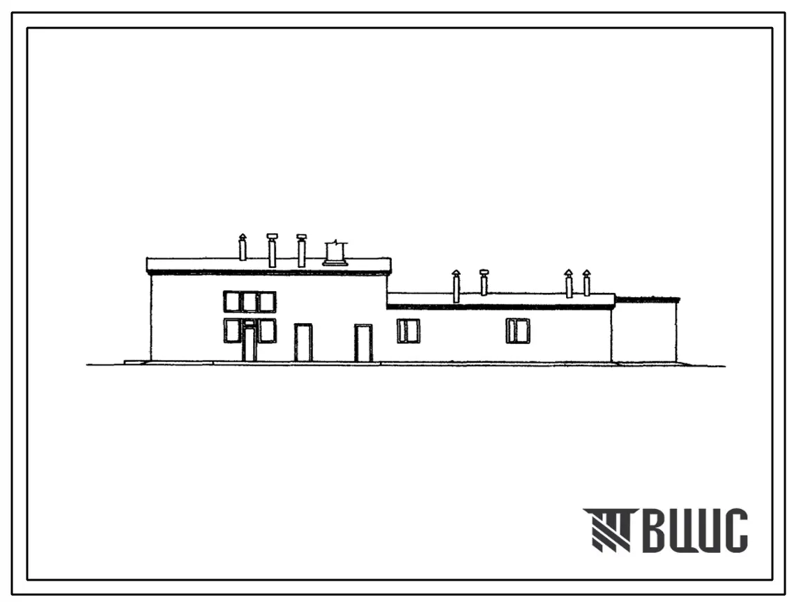 Типовой проект 807-95с Блок помещений ветеринарного пункта и санитарной бойни для свинооткормочных ферм на 4-6 и 8-12 тыс. голов. Для строительства в районах сейсмичностью 7 и 8 баллов Молдавской ССР