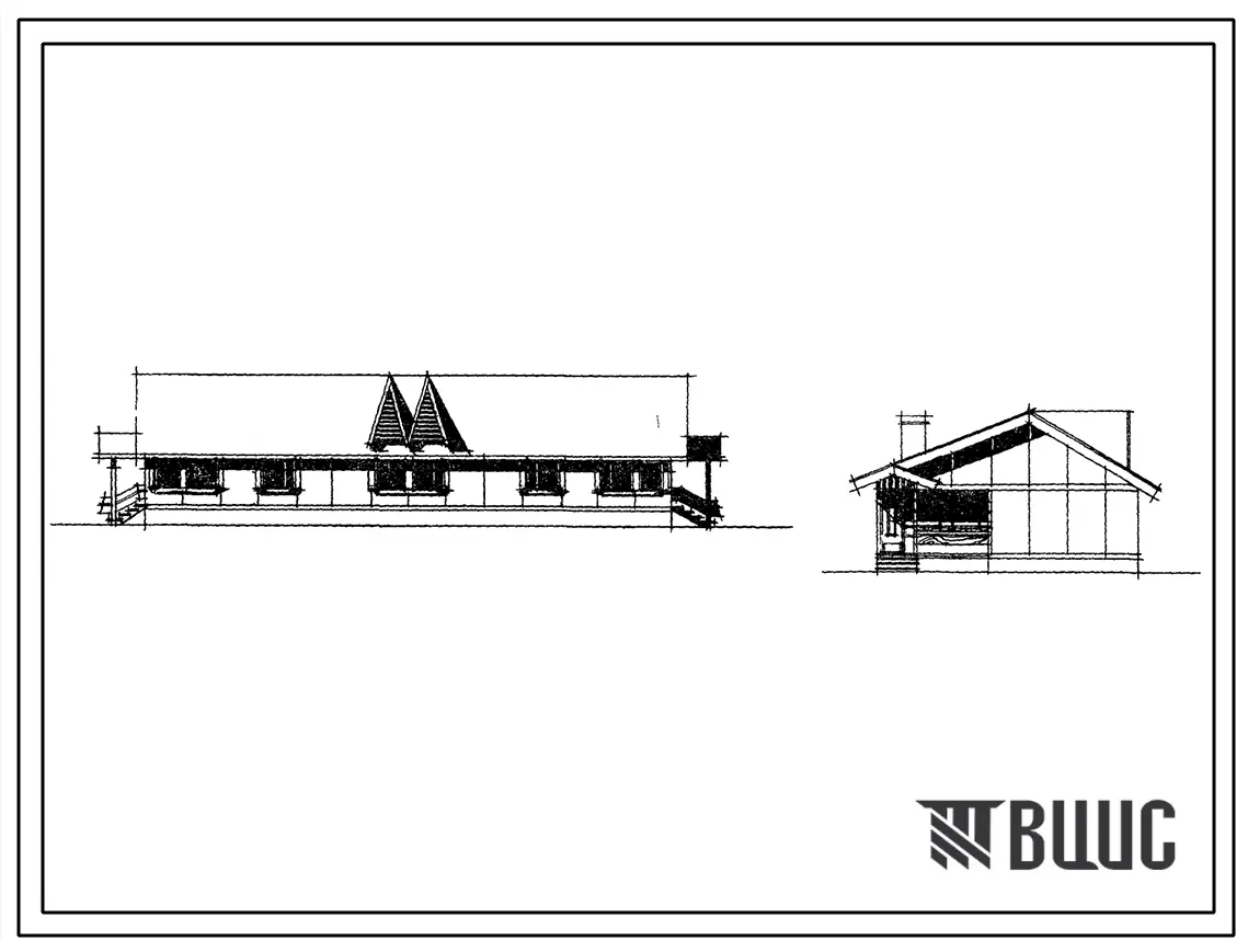 Типовой проект 181-209-20 1-этажный 2-квартирный жилой дом с 3-комнатными квартирами. Для строительства в 1В климатическом подрайоне, 2 климатическом районе (с возможностью применения в 3 климатическом районе).