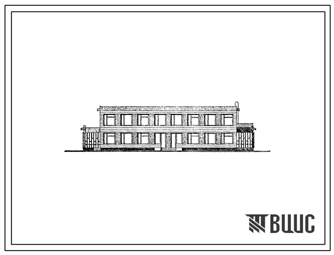 Типовой проект 213-1-335.85 Детские ясли-сад на 95 мест. Со стенами из мелких ячеистобетонных блоков. Для сельского строительства
