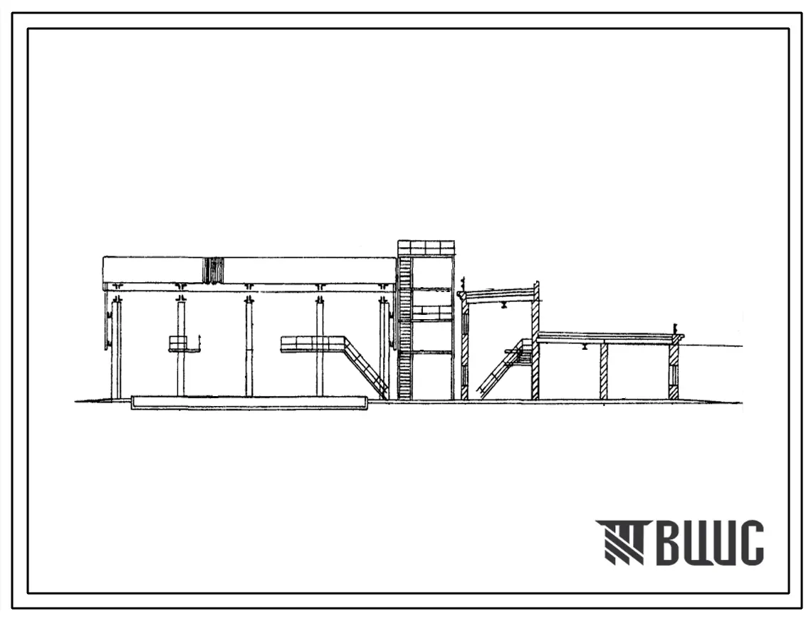 Типовой проект 705-4-54 Расходный склад жидкого хлора емкостью 300 т в открытом исполнении.