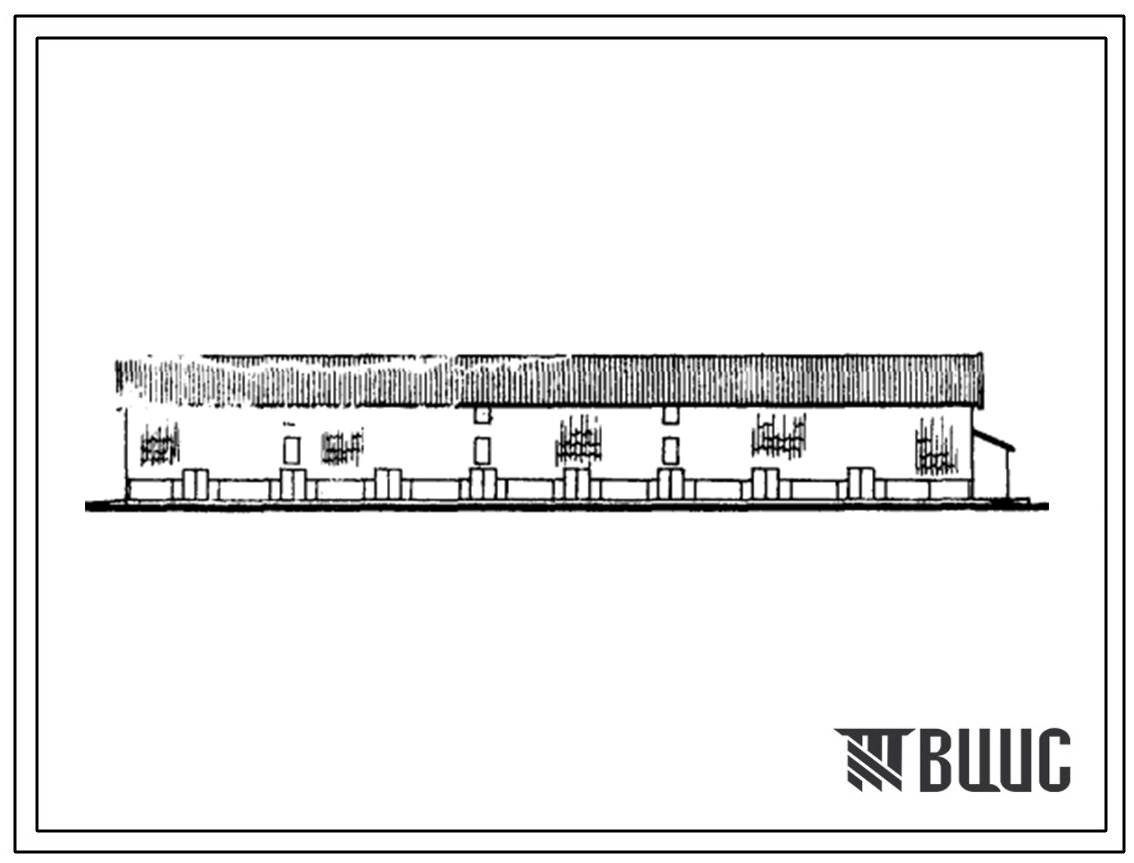Типовой проект 817-199 Сарай для сена емкостью 400 тонн