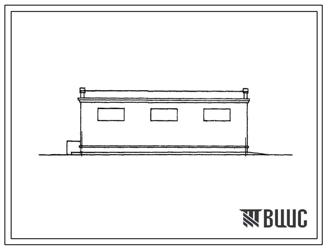 Типовой проект 816-143 Материально-технический склад для хозяйств, имеющих 25 тракторов