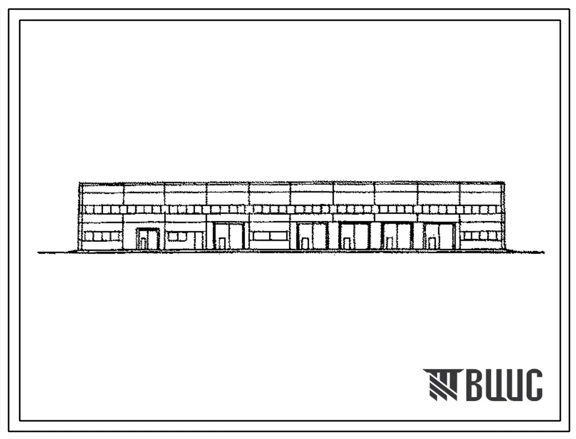 Типовой проект 503-1-106.92 Производственный корпус ежедневного обслуживания (ЕО), кузовных и окрасочных работ автотранспортного предприятия на 150 автомобилей смешанного парка
