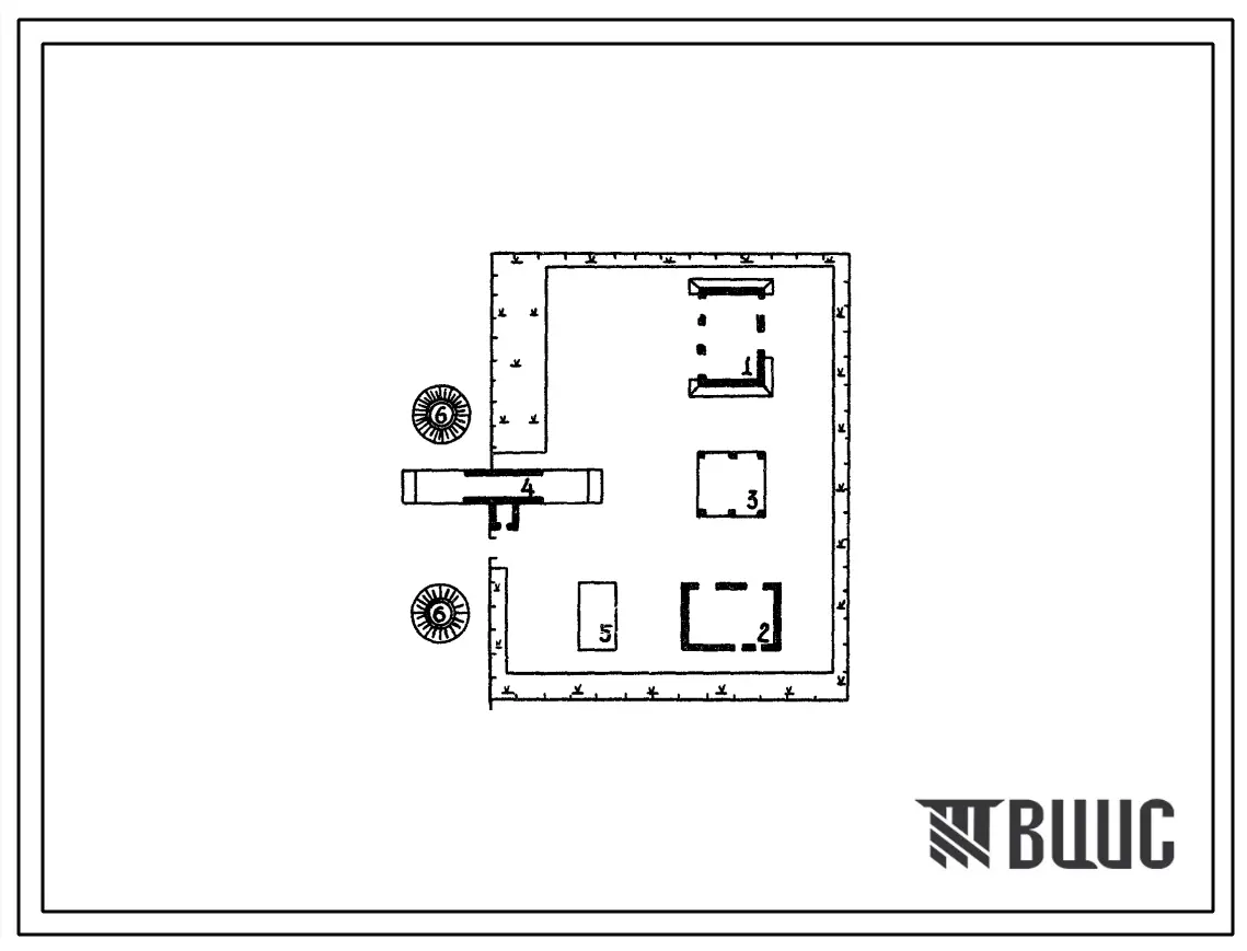 Типовой проект 705-01-135 Складские комплексы твердых минеральных удобрений вместимостью 400, 800, 1200, 1600, 2000 и 3200 т