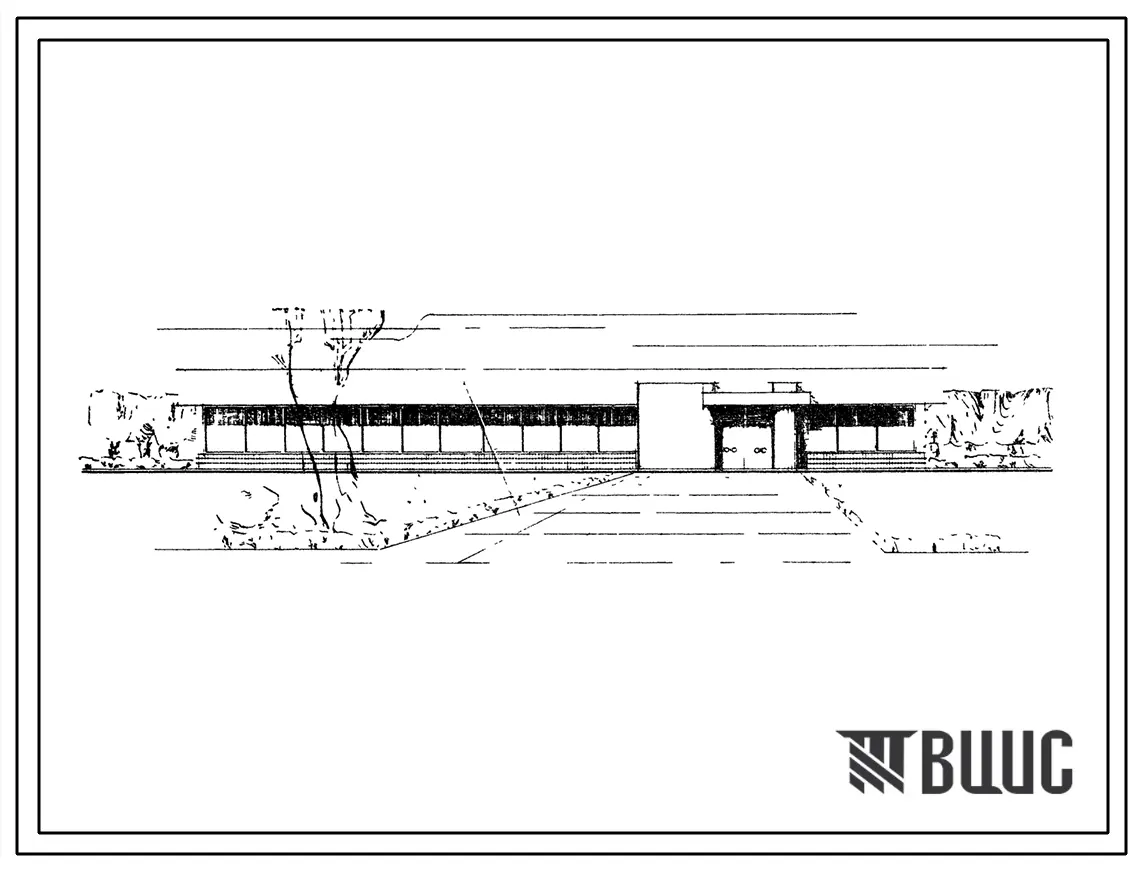 Типовой проект 272-13-57с Продовольственный магазин самообслуживания «Универсам» торговой площадью 413 м2. Для строительства в IVА и IVГ климатических подрайонах сейсмичностью 7, 8 и 9 баллов.