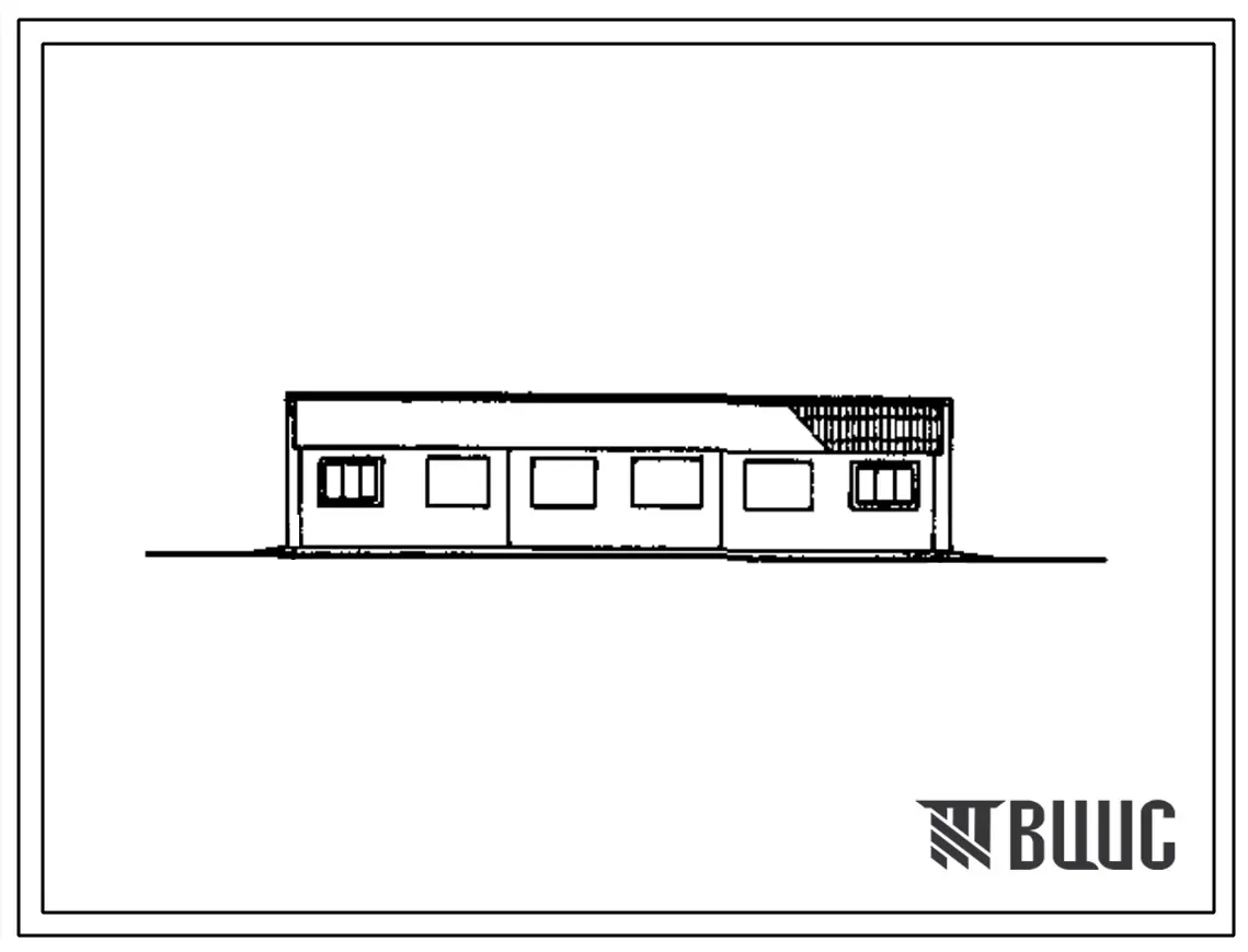 Типовой проект 807-10-120.87 Изолятор на 10 мест для коров. Содержание – привязное. Раздача кормов - унифицированными тележками. Удаление навоза – вручную. Размеры здания - 9x18 м. Расчетная температура: -20, -30, -40°С. Стены - панельные легкобетонные. П