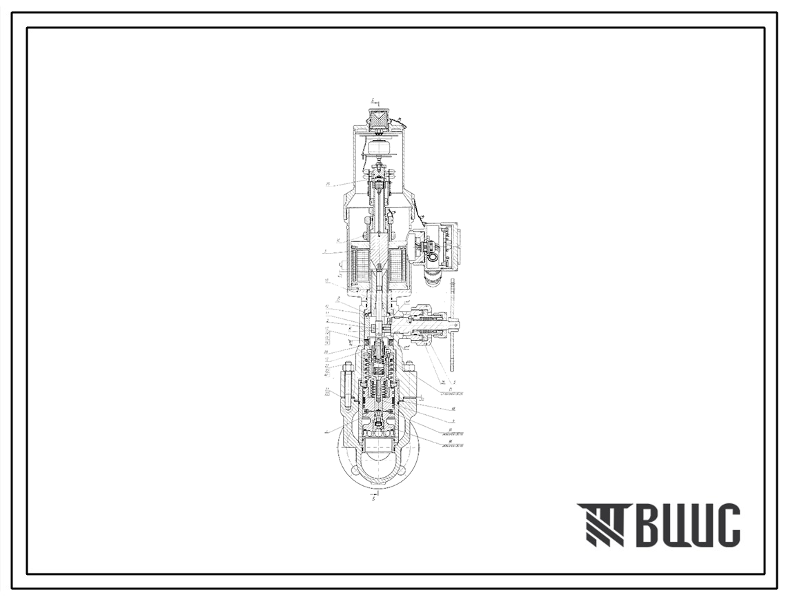 Шифр КРТ.050.016.01.00.000 Клапан запорный электромагнитный DN50PN16 КРТ.050.016.01.00.000