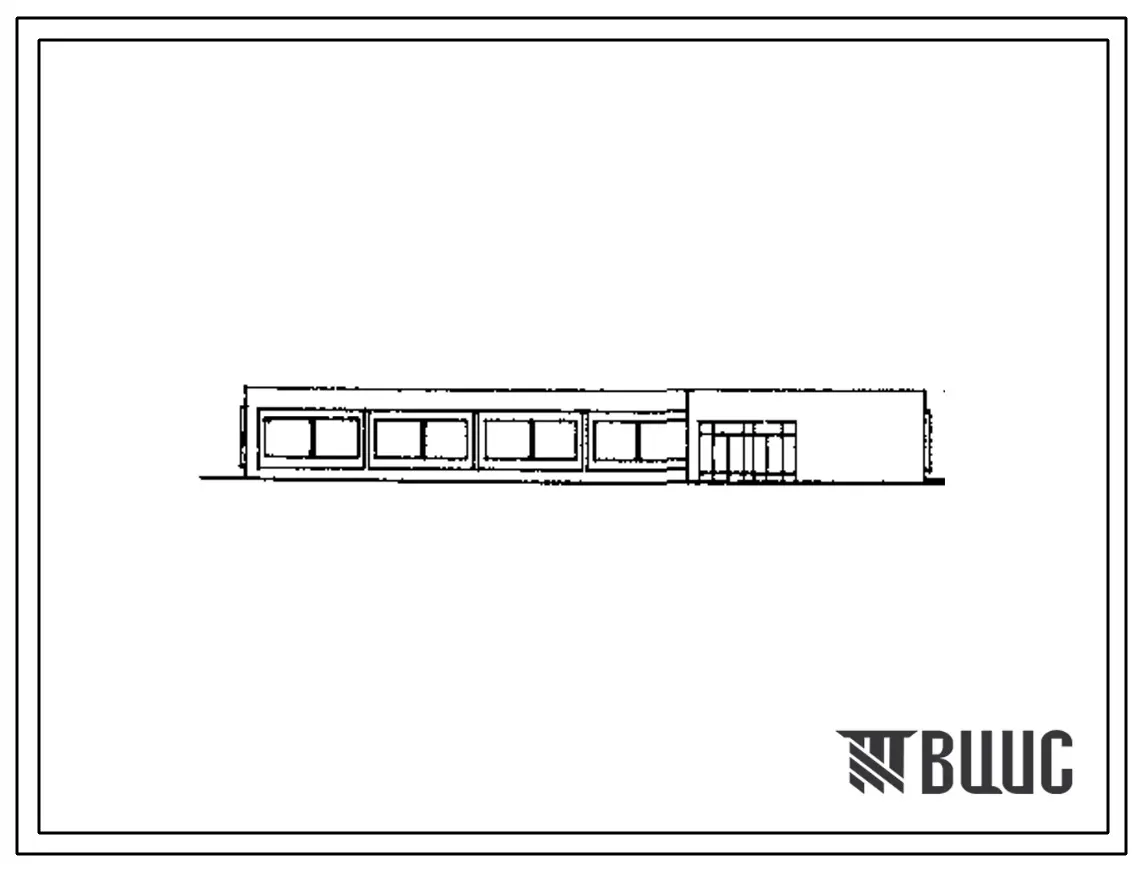 Типовой проект 274-12-71.85 Непродовольственный магазин  торговой площадью 650 м2. Тип Б. Здание одноэтажное. Каркас сборный железобетонный серии 1.020-1/83.Стены из кирпича.