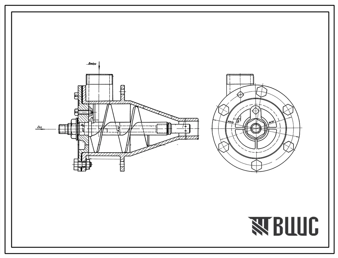 Проект Н5609 Горелка плоскопламенная ГППС-2 для природного газа