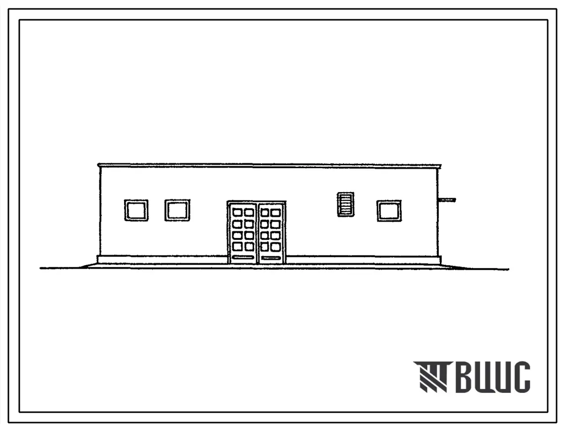 Типовой проект 709-9-55.87 Закрытый склад для хранения материалов площадью 187,4 м2 ремонтно-эксплуатационной базы для электрических сетей городов с населением от 100 до 250 тыс. человек