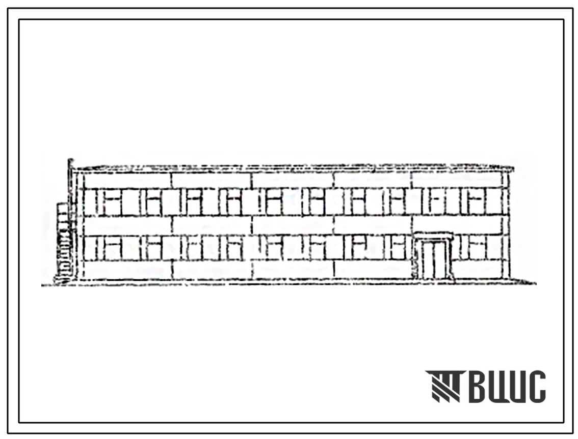 Типовой проект 416-7-208.84 Производственно-административное здание ремонтно-производственной базы для электрических сетей городов с населением от 30 до 100 тыс. человек. Стены из панелей