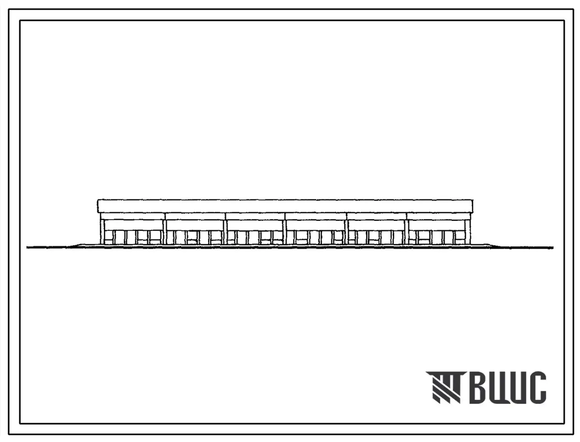 Типовой проект 802-224 Загоны для летнего содержания хряков (на 15 станков). Ограждения - деревянные по железобетонным стойкам