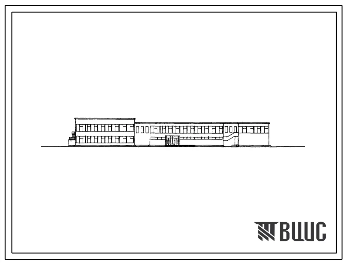 Типовой проект 224-1-163с Общеобразовательная школа на 624 ученических места для строительства в районах с расчетной наружной температурой -20, -25 и -30С, с сейсмичностью 8 и 9 баллов.