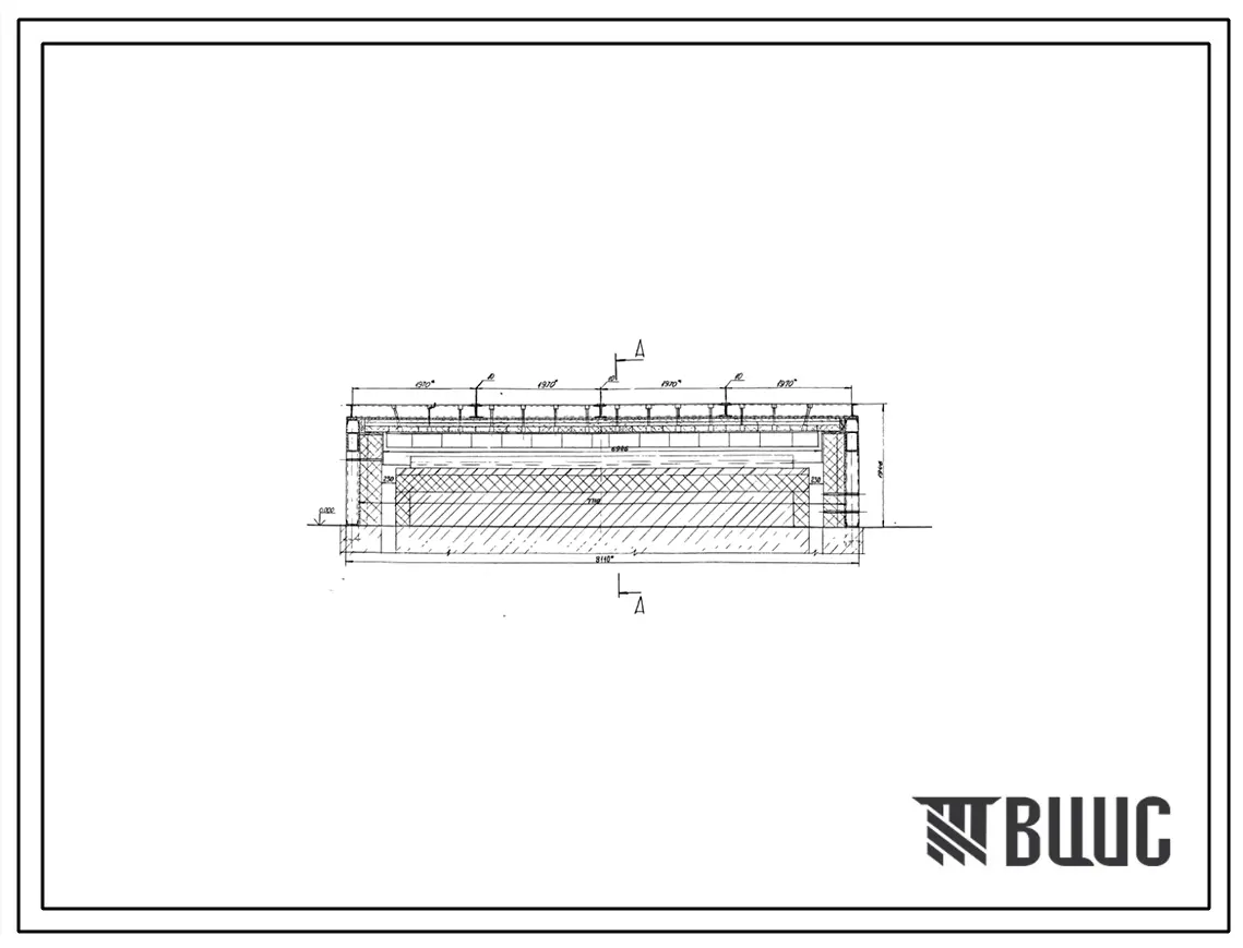 Проект РП10907.06 Печь для нагрева штанг под резку на газе размерами пода 2,55х7,0 м, на газе