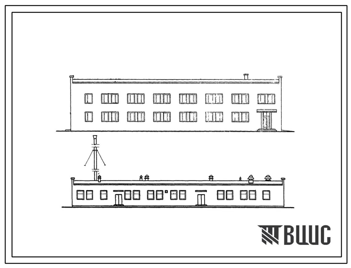 Типовой проект 604-13 Радиотелевизионная передающая станция на две программы 4 диапазона мощностью по 25 кВт. - Вариант кондиционирования с применением «Климаблоков», предусматривающий систему кондиционеров на оборудован «Климаблоки», поставляемом Герма