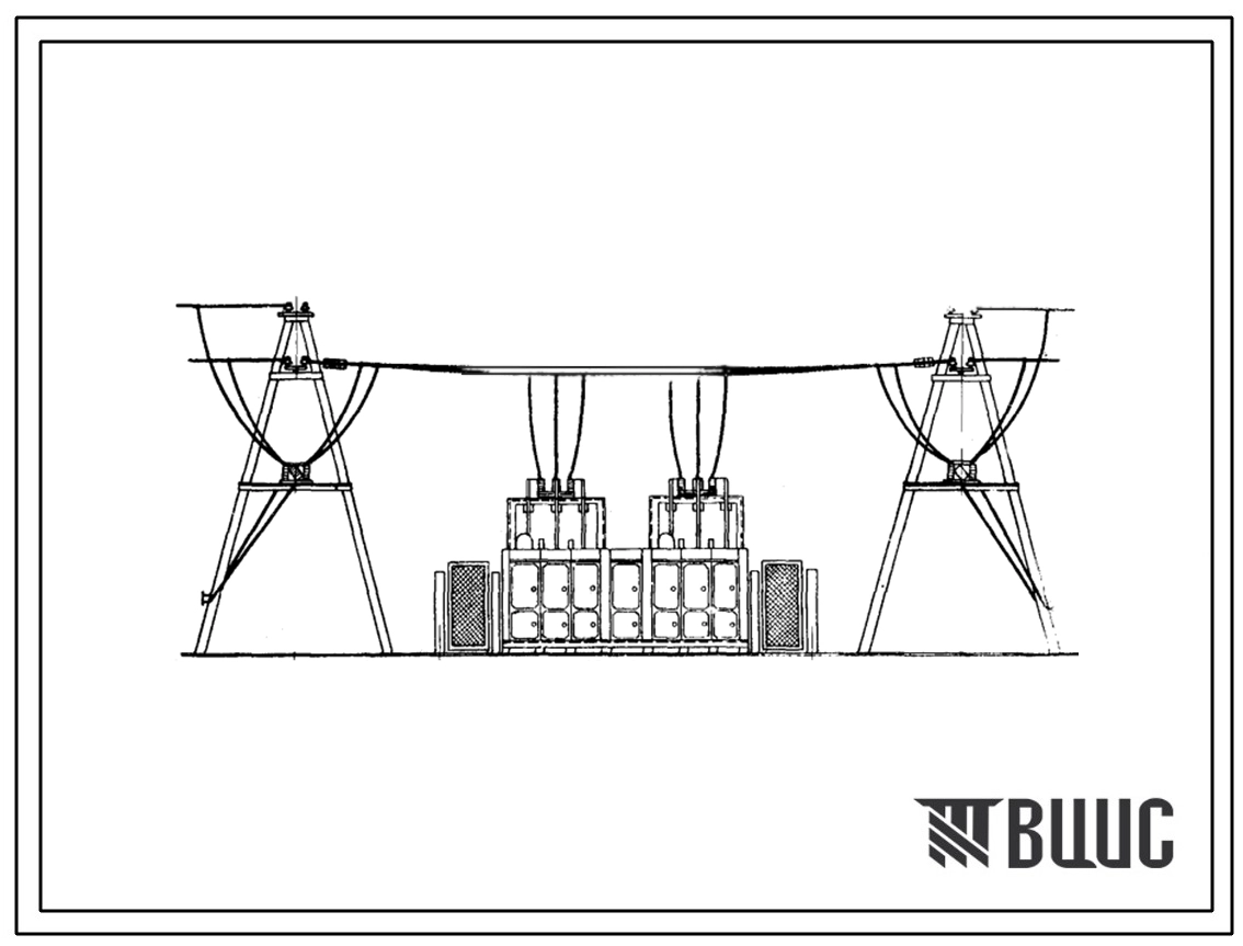 Типовой проект 407-3-138 Открытая трансформаторная подстанция напряжением 20/0,4 кв с двумя трансформаторами мощностью 250-630 ква каждый.