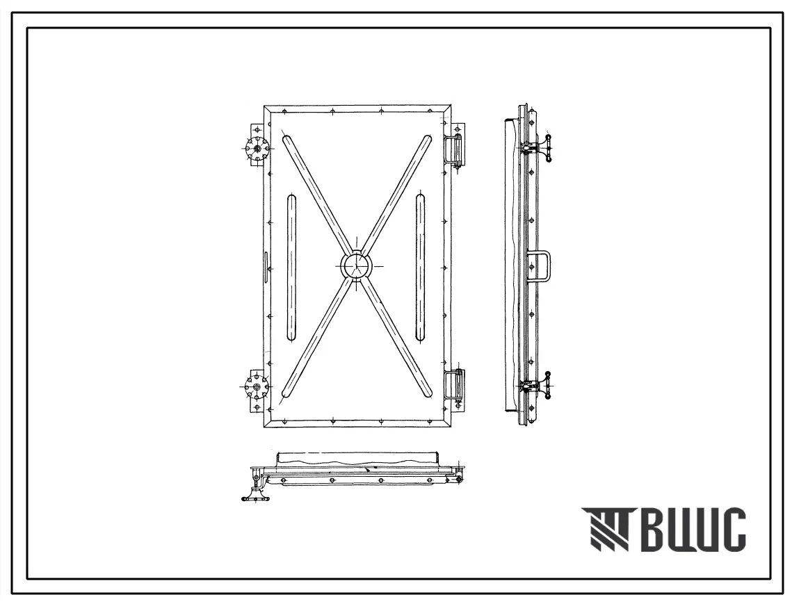 Серия ОВ-02-144 Двери и люки герметические для вентиляционных камер. Для установки в приточных и вытяжных вентиляционных камерах и в узлах воздухозабора. Материалы для проектирования.