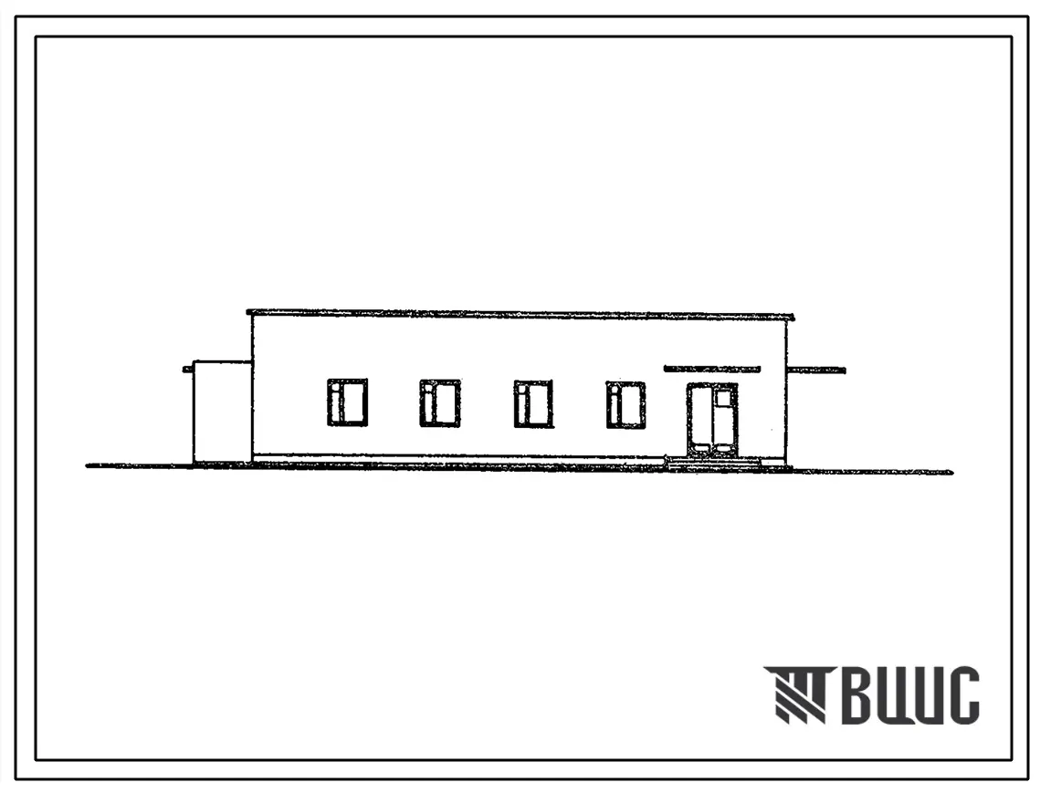 Типовой проект 416-5-31.87 Проходная с пропускным пунктом и подвалом-складом