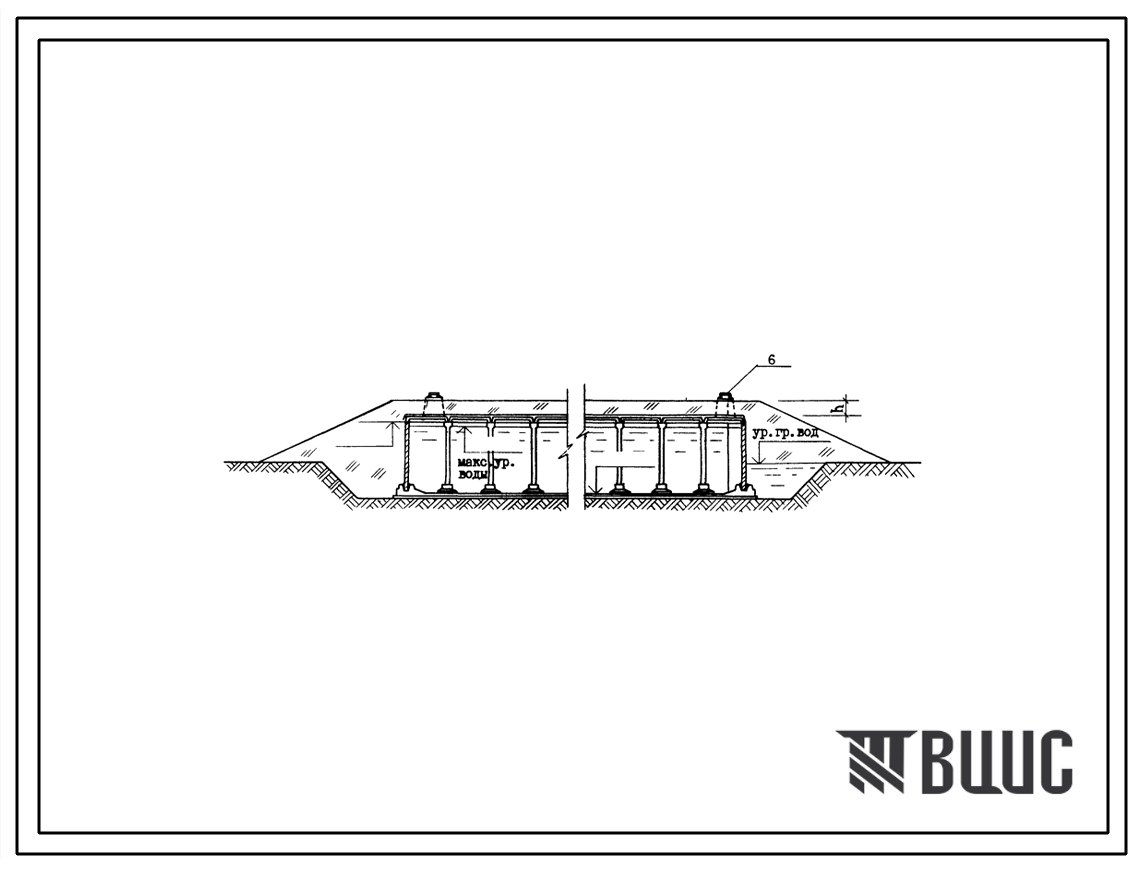 Типовой проект 901-4-82с.84 Резервуары для воды прямоугольные железобетонные сборные емкостью 5000...10000м3. Сейсмичность 7, 8, 9 баллов. (проект переведен в DWG)
