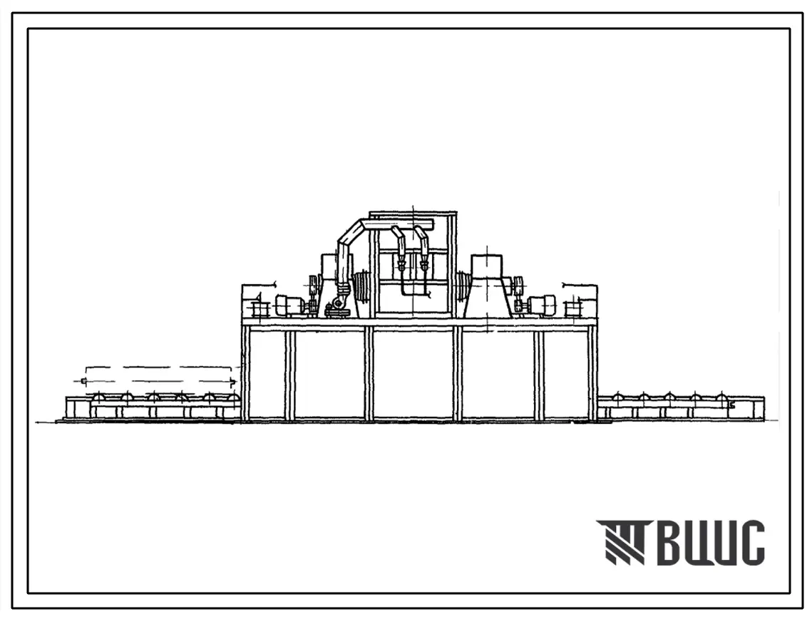 Типовой проект 406-9-70 Сушило для поверностной подсушки литейных полуформ размером 3000х2600 на газе и мазуте