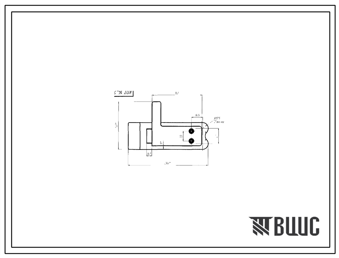 Шифр КОТ16-25-102.000 Задвижка КОТ16-25-102.000