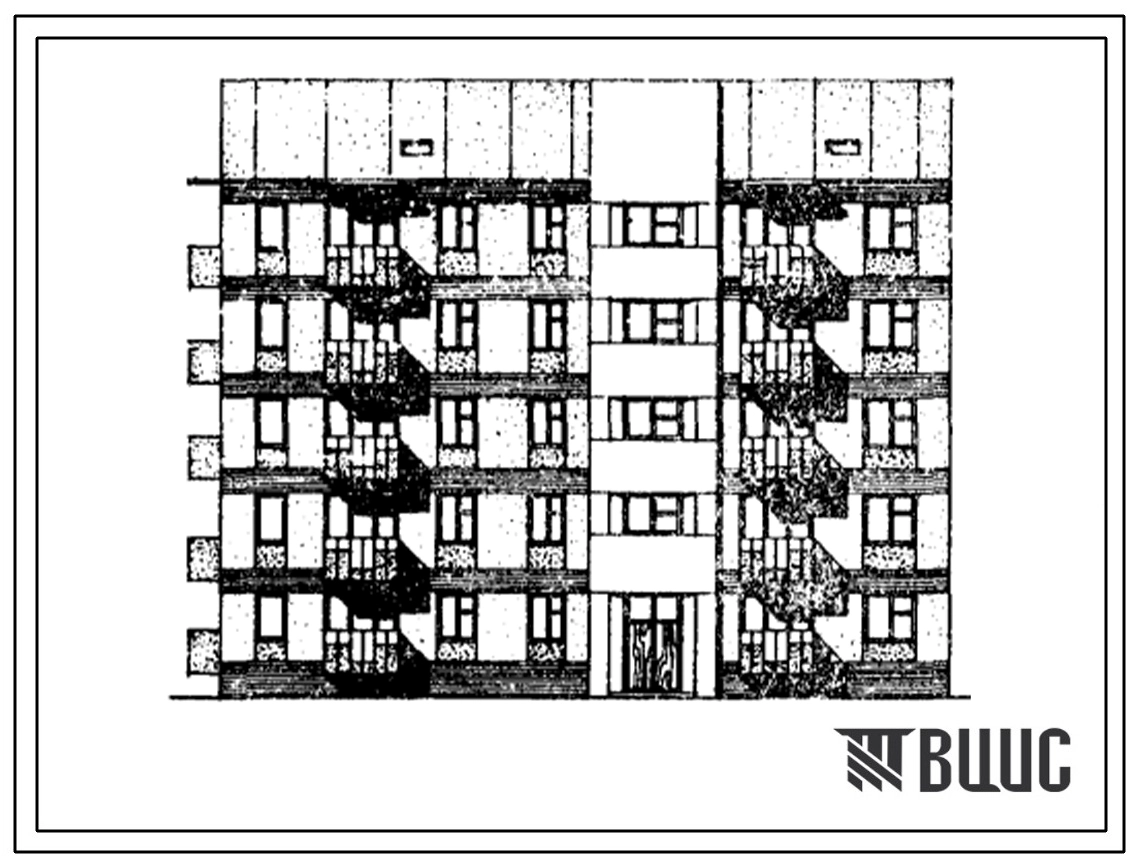 Типовой проект 114-042с/1 Блок-секция 5-этажная угловая левая на 19 квартир (двухкомнатных 2А-5, 2Б-13, трёхкомнатных 3Б-1). Для строительства в 1В,2А климатических подрайонах сейсмичностью 9 баллов.