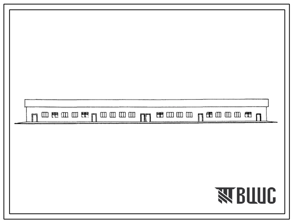 Типовой проект 801-4-96с.85 Здание ремонтного молодняка на 510 голов. Для строительства в районах Азербайджанской ССР сейсмичностью 7, 8 баллов