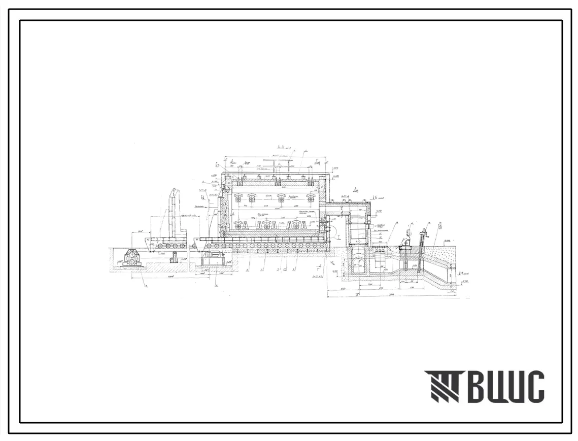 Проект 10423.01 Печь термическая с выкатным подом размерами 3.02х6.1 м; на газе
