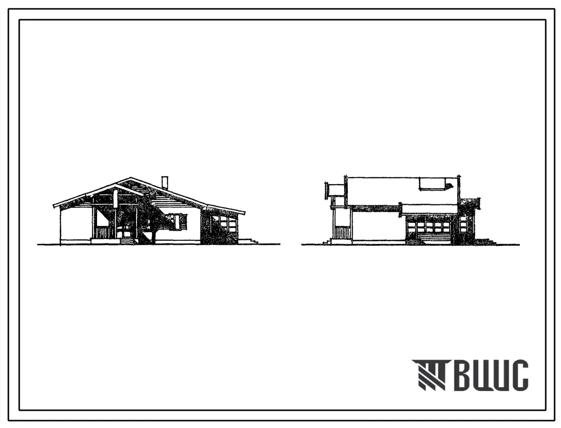 Типовой проект 184-000-180 Одноэтажный одноквартирный 3-комнатный жилой дом с возможностью пристройки гаража (для индивидуальных застройщиков)