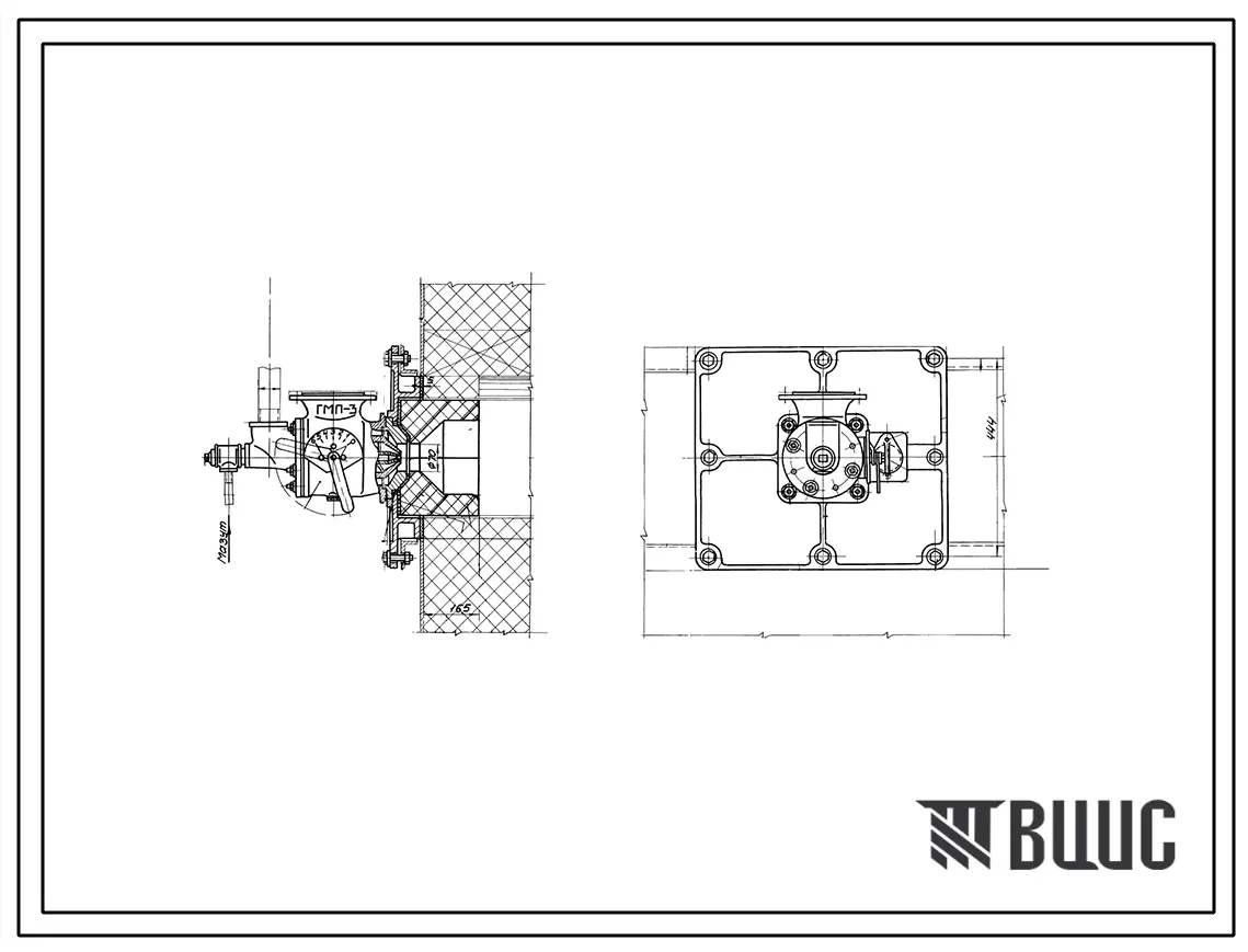 Проект Н5073 Установка горелки газомазутной ГМП-3А