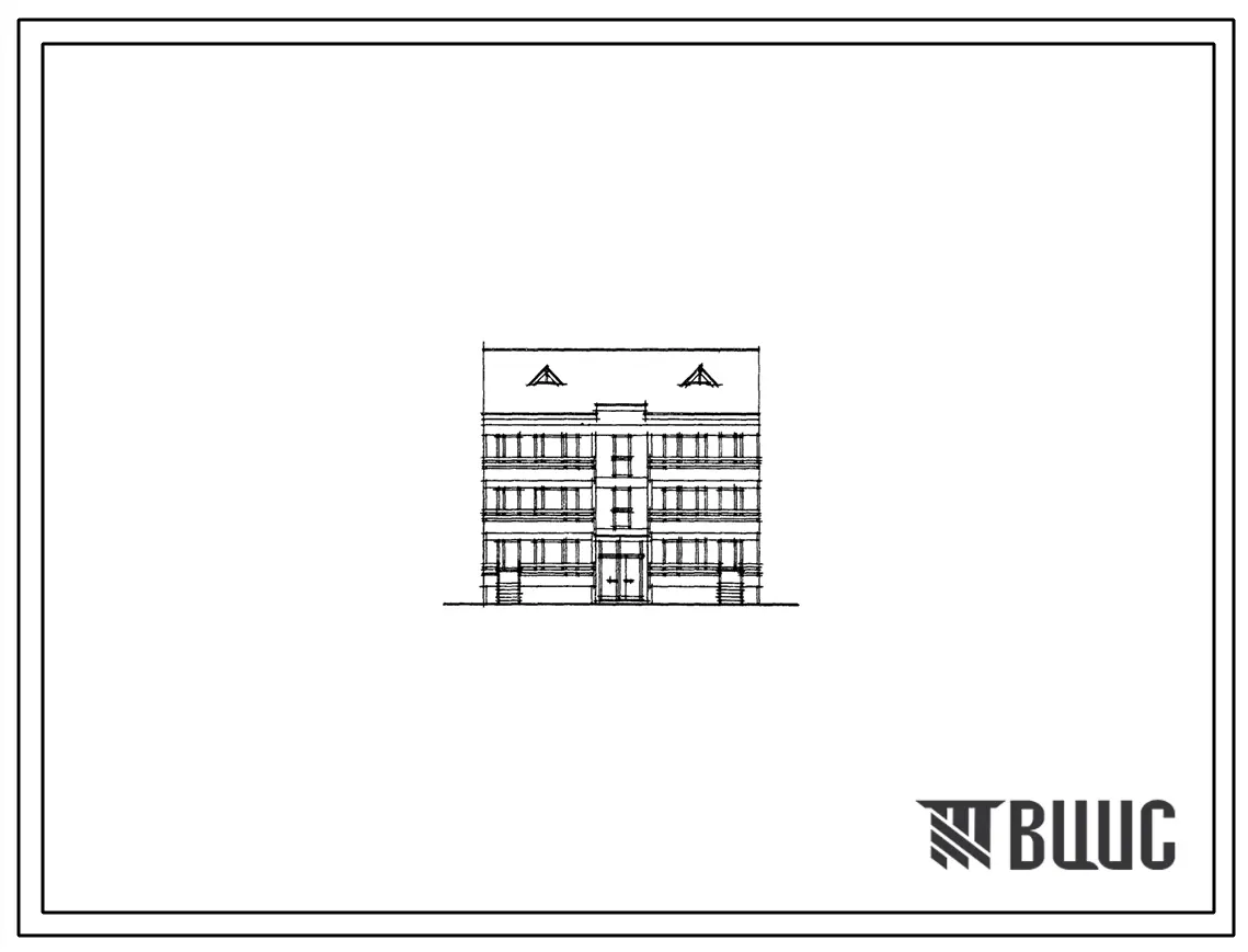 Типовой проект 17-022/1.2 3-этажная 9-квартирная рядовая блок-секция с квартирами типа 1Б-2Б-3Б. Для строительства в 1В климатическом подрайоне, 2 климатическом районе (с возможностью применения в 3 климатическом районе).