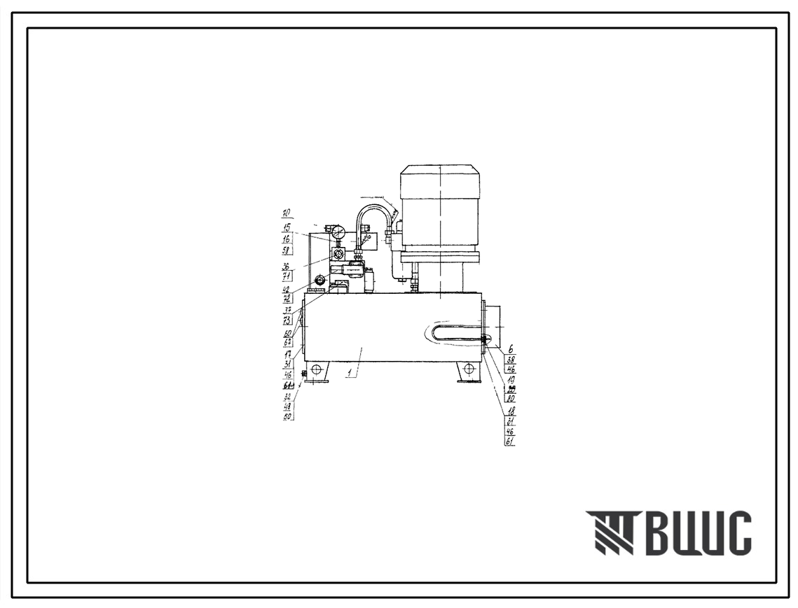 Шифр ОБ44-14.000.000 Насосная установка С100.В.12,5.25,5.7,5