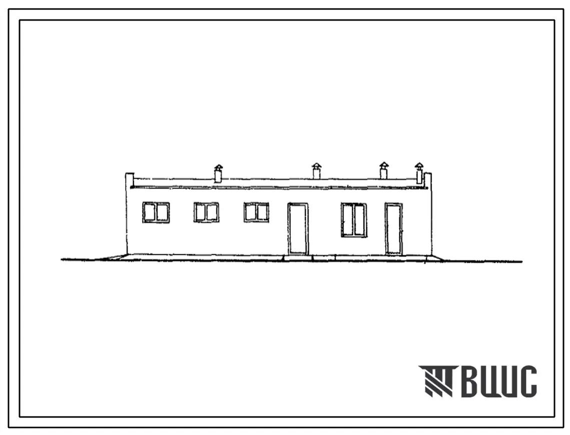Типовой проект 807-51с Ветеринарный пункт (амбулатория со стационаром на 6 мест).