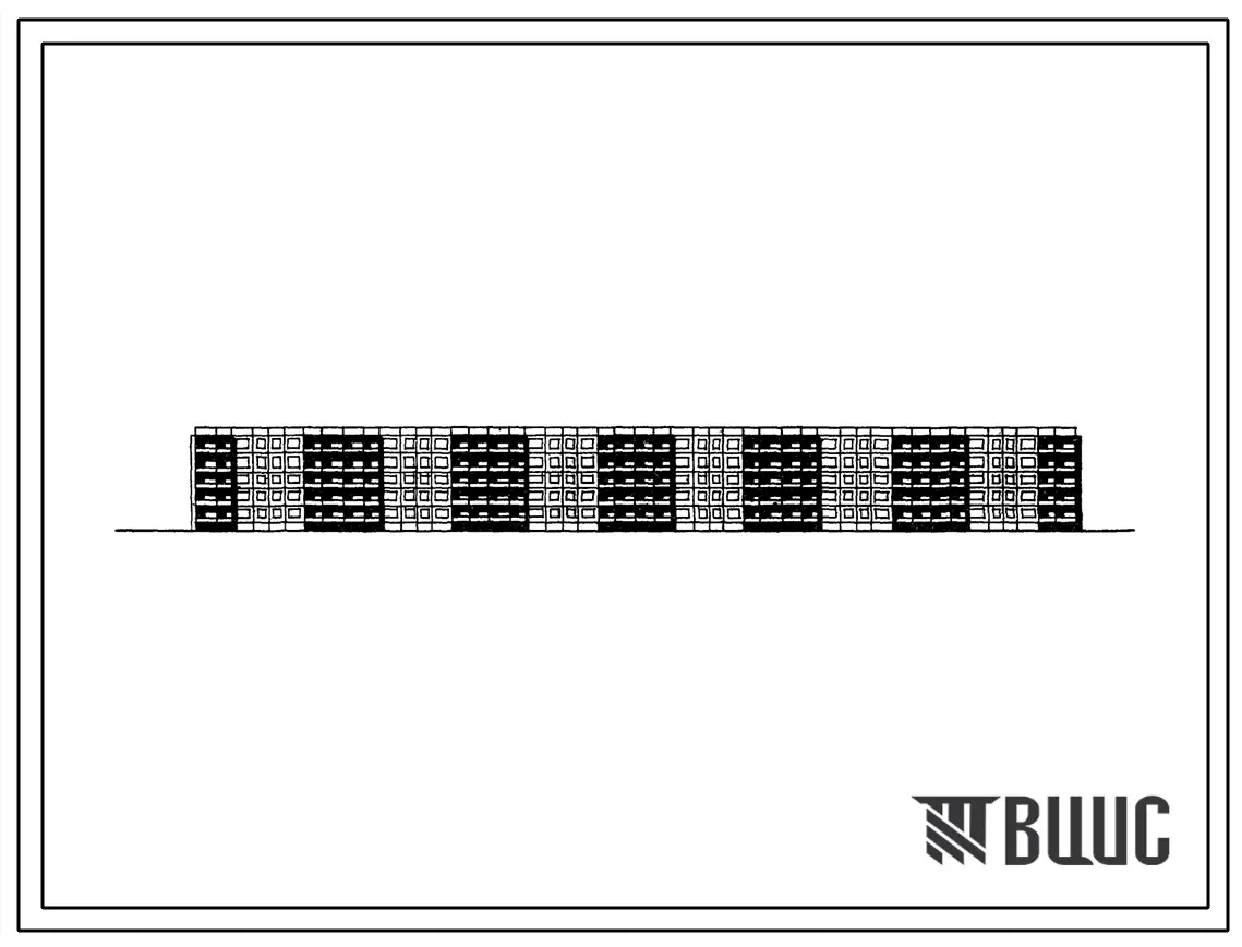 Типовой проект 1-464Д-133 5-этажный 6-секционный крупнопанельный дом на 120 квартир (однокомнатных 1Б-10, двухкомнатных 2Б-51, трехкомнатных 2А-49, четырехкомнатных 4А-10) для строительства в Белорусской ССР.