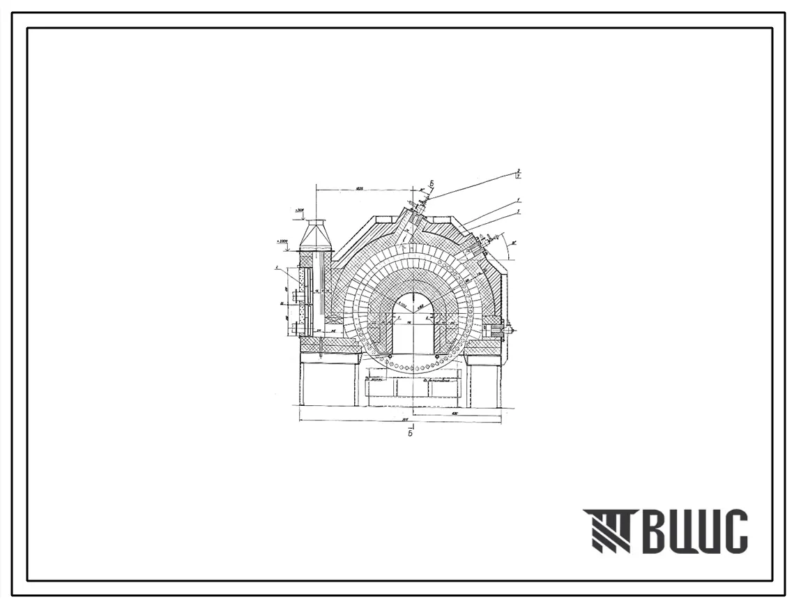 Проект П11819 Печь механизированная для нагрева заготовок болтов под высадку на газе