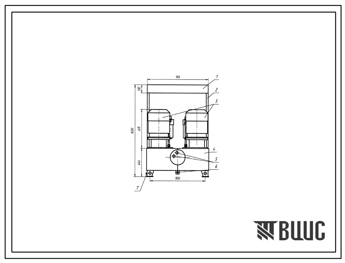 Шифр 1С160.В1.16.25,5.11х2.ПС Насосная установка 1С160.В1.16.25,5.11х2-1.1.4
