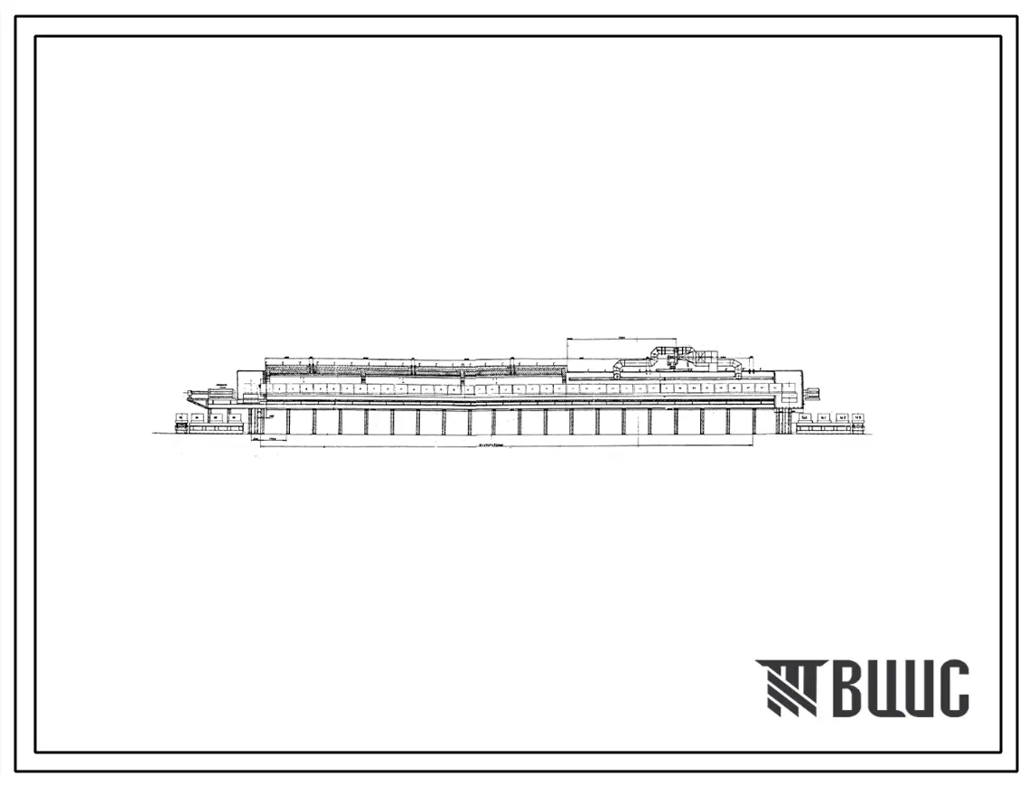 Проект 10199 Агрегат толкательный для отжига отливок Q=2 т/ч,электрический, с защитной атмосферой.
